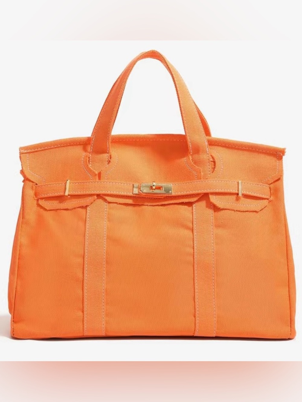 Boatkin Canvas Tote Bag in Orange